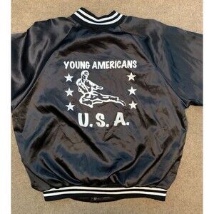 Vintage Auburn Sportswear Jacket Mens XL Young Americans USA Stadium Nylon